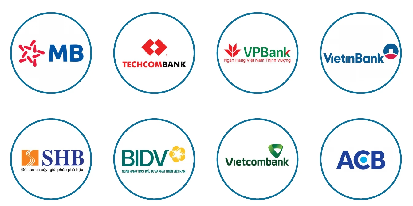 Logo của các tổ chức ngân hàng tiêu biểu